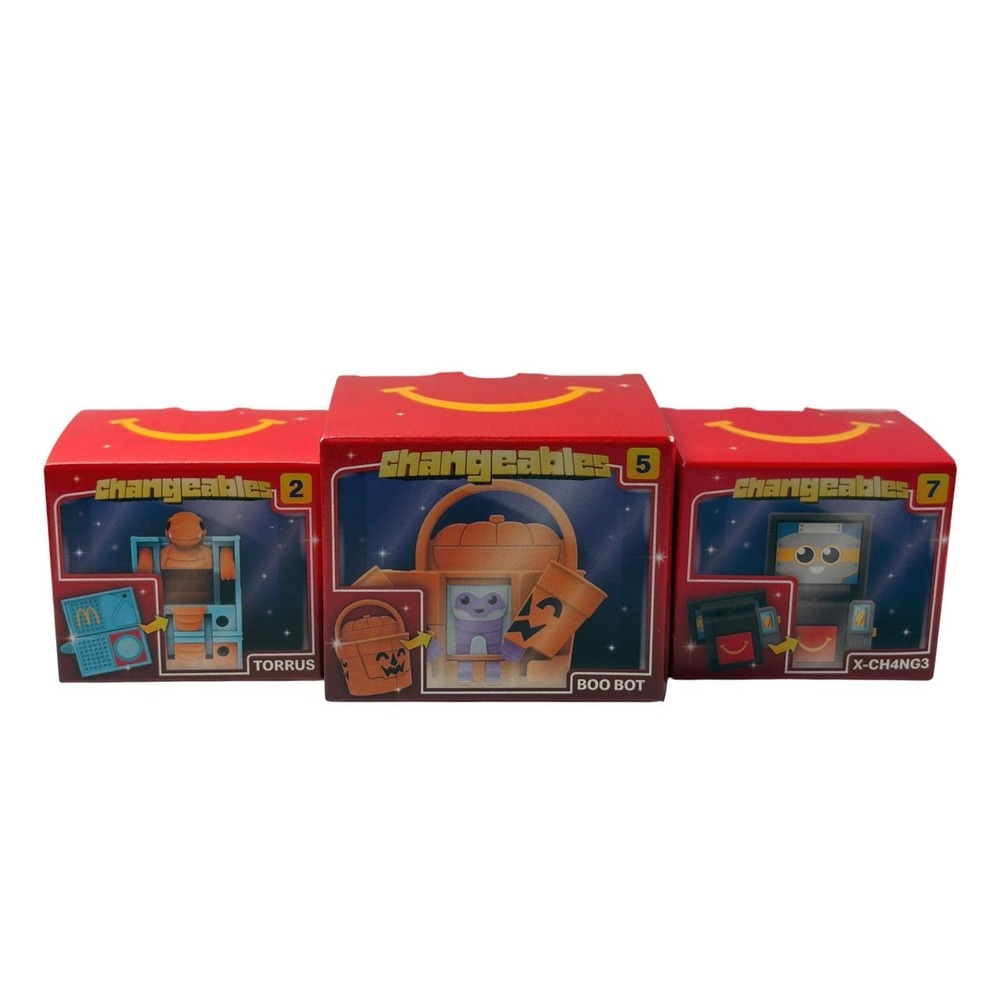 McDonald's Changeables Bundle of 3 toys #2 Torrus, #5 Boo Bot, #13 Ki0 NEW